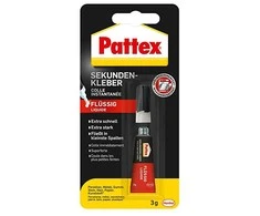 klijų pistoletas Pattex Pattex Sekundenkleber Classic Flüssig WA97, Tube mit 3g
