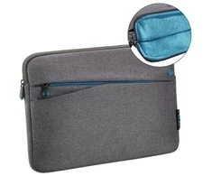 PEDEA Fashion Planšetinis kompiuteris Case Sleeve Bag 12.9 inch with pockets for accessories, pilkas