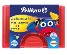 Pelikan Pelikan Wachsmalstifte 665/8WF Rund wasserf. 8er Box