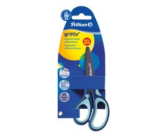 Pelikan Žirklės kairiarank. bukais galais GRIFFIX 14cm mėta-tamsiai mėlynos