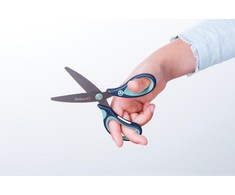Pelikan Žirklės dešiniarank. bukais galais GRIFFIX 14cm mėta-tamsiai mėlynos
