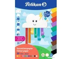 Pelikan Papier kolorowy blok TZPB 20 arkuszy 23x33cm Rainbow