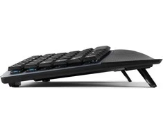 Klaviatūra Perixx PERIBOARD-535 DE BL, ergonomiczna mechaninė klaviatūra USB (mėlyna przyciski)
