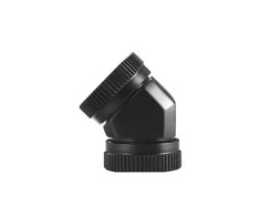 PHANTEKS Hard-Tube Adapteris 2x 12mm 45 degrees – juodas