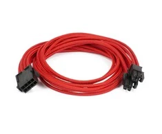 PHANTEKS 8-Pin EPS12V Extension 50cm – sleeved raudonos spalvos