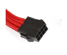 PHANTEKS 8-Pin EPS12V Extension 50cm – sleeved raudonos spalvos
