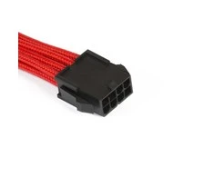 PHANTEKS 6+2-Pin PCIe Extension 50cm – sleeved raudonos spalvos
