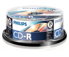1x25 Philips CD-R 80Min 700MB 52x SP