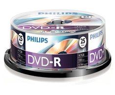 1x25 Philips DVD-R 4,7GB 16x SP