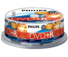 1x25 Philips DVD+R 4,7GB 16x SP