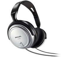 PHILIPS Ausinės SHP2500, speaker diameter - 40 mm, frequency 15-22000Hz, 3,5-6,3mm jack/HiFi, TV/Sidabrinis