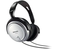 PHILIPS Ausinės SHP2500, speaker diameter - 40 mm, frequency 15-22000Hz, 3,5-6,3mm jack/HiFi, TV/Sidabrinis