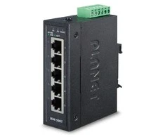 Šakotuvas Planet ISW-500T jungiklis, 5x 10/100Base-TX, ESD, DIN, IP30, -40~75°C