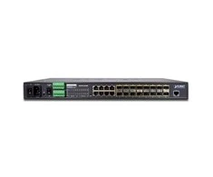 Šakotuvas PLANET MGSW-24160F tinklo jungiklis Valdomas L2+ Gigabit Ethernet (10/100/1000) Maitinimas per Ethernet (PoE) 1U Mėlyna