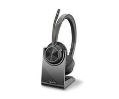 „Poly Plantronics Voyager 4320 UC“ „Bluetooth“ ausinės, binauralinis, nano raktas su USB-C, įkrovimo dėklas, sertifikuotas MS