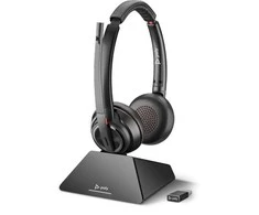Poly Plantronics Savi 8220 UC-M ausinės, stereo, belaidė, DECT, įskaitant USB raktą, optimizuotas vieningas ryšys