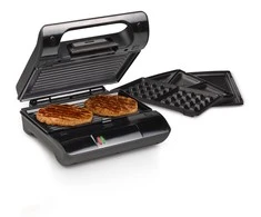 Sumuštinių keptuvas Princess Multi ir Sandwich Grilis Compact Pro Juodas, 800 W, Lėkštių skaičius 3, Sumuštinių skaičius 2,