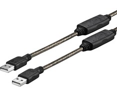 USB kabelis VivoLink USB-A - USB-A 20 m Juodas (PROUSBAA20)