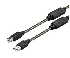 USB kabelis VivoLink USB-A - mikro B 20 m juoda (PROUSB20)