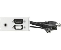 VivoLink HDMI sieninis skydelis + USB- A + garso (WI221281)
