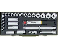 Galvučių rinkinys 1/2" 29 dalių PROXXON