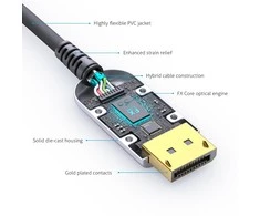 PureLink FiberX Serie - DisplayPort 4K Glasfaser Extender Kabelis - 15m