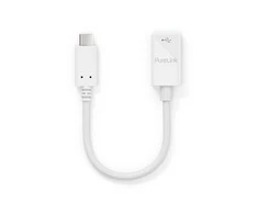 PureLink USB-C į USB-A adapteris – USB 3.1 Gen 1 – iSeries – balta – 0,10 m