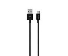 Puro Elektrik Puro Baltas USB-A USB-C Cable 1m - Juodas