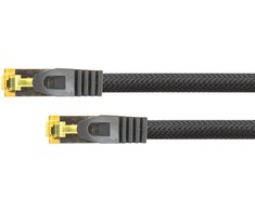 Python Series PYTHON 8070PY-015S - 1.5 m - Cat6a - SF/UTP (S-FTP) - RJ-45 - RJ-45 - Juodas
