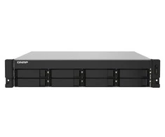 Serveris QNAP | 8 lizdų NAS | TS-832PXU-RP-4G | Iki 8 HDD, karštojo keitimo funkcija | „AnnapurnaLabs Alpine“ | AL324 ARM Cortex-A57 keturių branduolių | Procesoriaus dažnis 1,7 GHz | 4 GB | DDR4