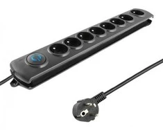 QOLTEC 50114 Viršįtampių apsauga 8 maitinimo lizdas 3,0m