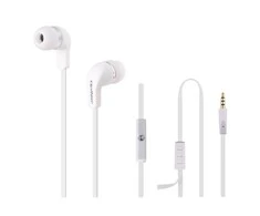 QOLTEC 50801 Qoltec Įstatomos į ausis ausinės su mikrofonu Baltas