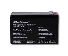 QOLTEC 53062 AGM baterija 12V 7.2Ah max 108A