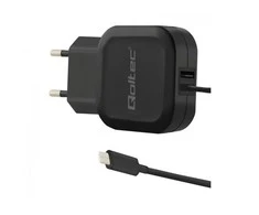 QOLTEC 50190 kintamosios srovės adapteris 17W 5V 3.4A USB+ USB C tipas