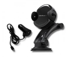 QOLTEC 51219 Indukcinis automobilinis įkroviklis Pro su automobiliniu laikikliu iR 15W QC3.0 USB C