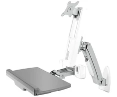 ICYBOX IB-MS600-W Icy Box Sieninis laikiklis iki 24 (61 cm) ekranui su pelė ir klaviatūros darbo vieta