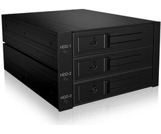 Icy Box Backplane 3x 3,5" HDD SATA I/II/III ir SAS HDD, IB-563SSK (56003)