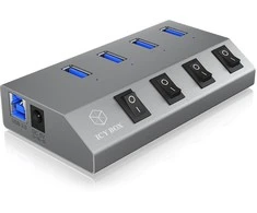 Icy Box 4 IB-HUB1405C Uosto centras USB 3.0
