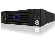 ICY BOX IB-138SK-B-II SATA mobilusis stovas skirtas 3,5 colio SATA HDD KeyLock kaip maitinimo jungiklio šviesos diodai 4 ir 15 kontaktų maitinimo jungtis Fullmetal juodas