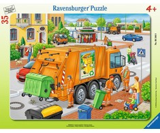 Ravensburger Dėlionė 35 vnt. - Šiukšlių sunkvežimis