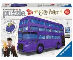 RAVENSBURGER 3D dėlionė Harry Potter Knight Bus, 216d., 11158