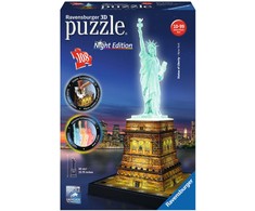 3D galvosūkis Laisvės statula su šviesomis - RAVENSBURGER dėlionė