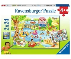 Ravensburger Dėlionė 2x24 vnt. - Vaikų atostogos