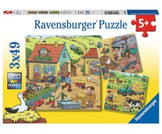 Ravensburger 3 dėlionės „Ūkyje“, 3×49 det., nuo 5 m.