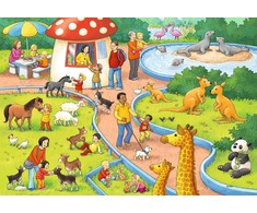 Ravensburger Dėlionė 2x24 vnt. - Diena zoologijos sode