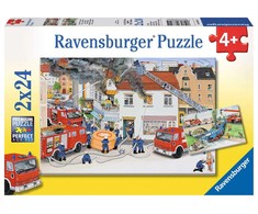 Ravensburger Dėlionė 2x24 vnt. - Ugniagesių brigada