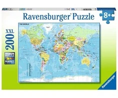 Ravensburger Dėlionė 200 vnt. - Pasaulio žemėlapis