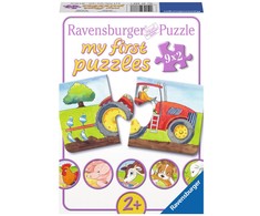 Ravensburger Dėlionė 9x2 vnt. - Gyvūnai ūkyje