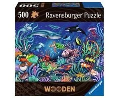 Ravensburger Medinė dėlionė 500 vnt. - Spalvingas jūros pasaulis