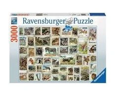 Ravensburger Dėlionė 3000 vnt. - Gyvūnų pašto ženklai